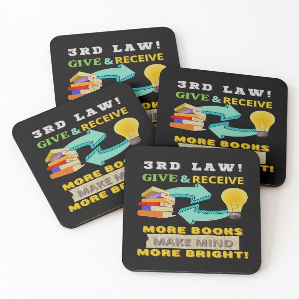 Item preview, 3rd LAW! Give & Receive. More Books Make Mind More Bright! designed and sold by Giulivo Store Graphic.
