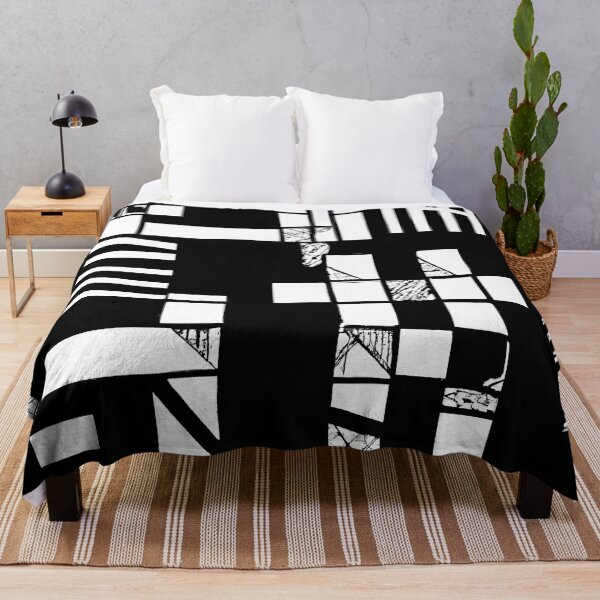Item preview, Monochromatic Geometric Abstract Art - Maze Escape - Black and White designed and sold by Inomaly Art.