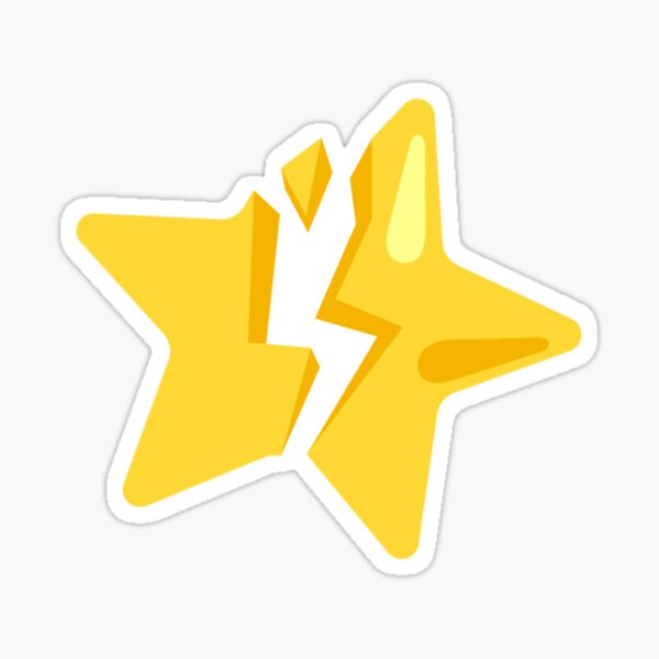 "Broken Star Emoji Sticker" Sticker for Sale by KaomojiKitchen Redbubble