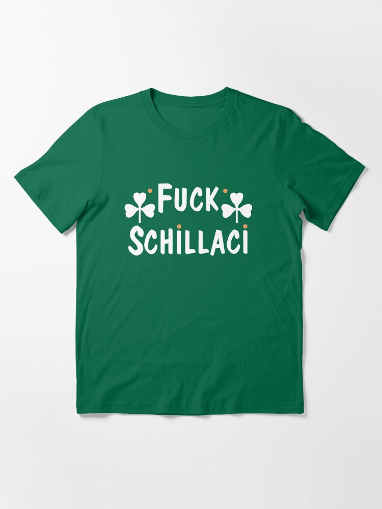 Alternate view of F*** Schillaci (Green) Essential T-Shirt
