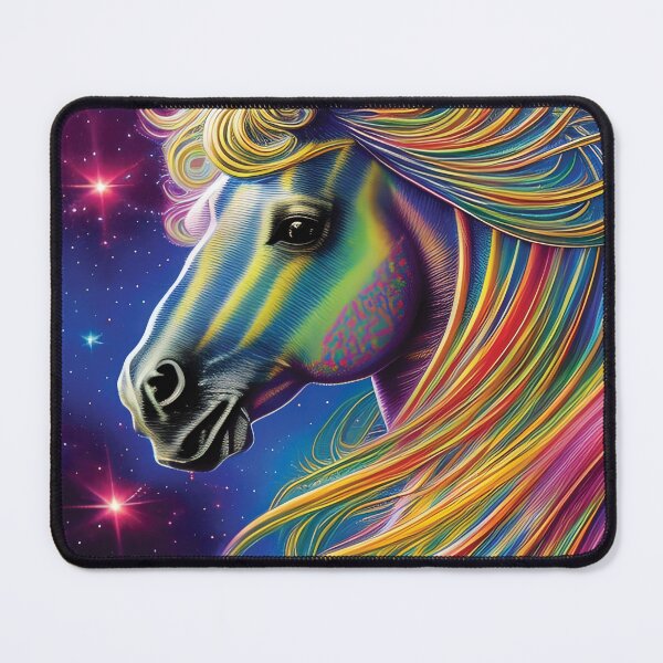 Item preview, Mystical Rainbow Horse | Colorful Horse Art | Horse Decor Artwork | Space Aesthetic designed and sold by MysticMyras.