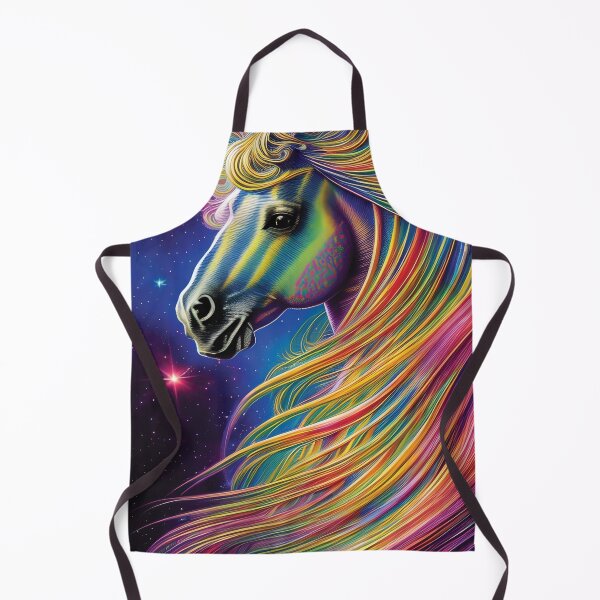Item preview, Mystical Rainbow Horse | Colorful Horse Art | Horse Decor Artwork | Space Aesthetic designed and sold by MysticMyras.