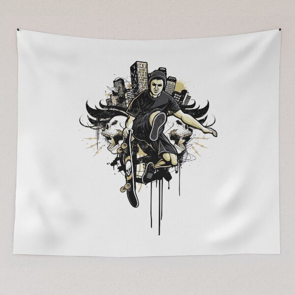 Item preview, Skateboarding Skeleton Shirt, Thrashermagazine, The Berrics designed and sold by Skateboard-Art.