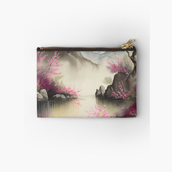 Item preview, A beautiful traditional Chinese landscape with cherry blossoms designed and sold by Patrick Edwards.