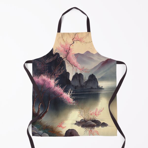 Item preview, A beautiful traditional Chinese landscape painting with cherry blossoms designed and sold by Patrick Edwards.