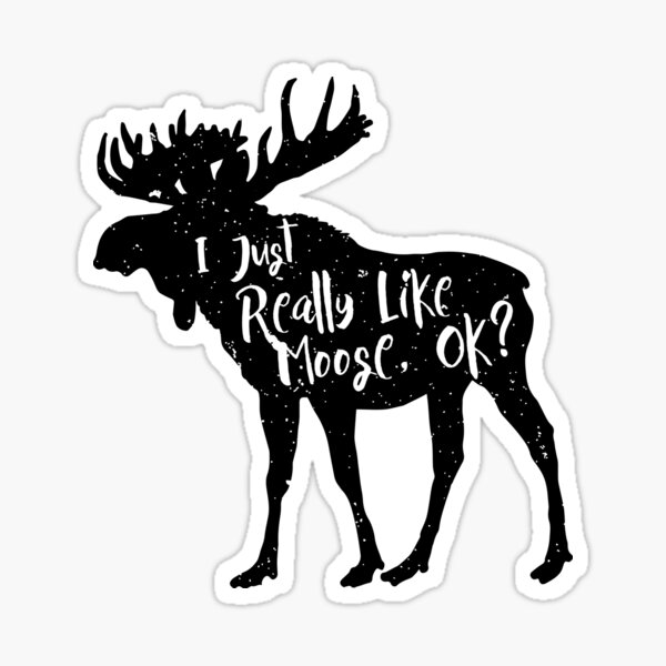 Vista previa del artículo con la obra «Me encantan los alces, ¿vale? Camisetas divertidas para amantes de los alces», diseñado y vendido por Teemaniac.