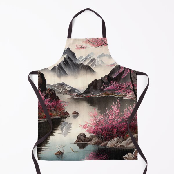 Item preview, A beautiful traditional Chinese landscape painting with cherry blossoms designed and sold by Patrick Edwards.