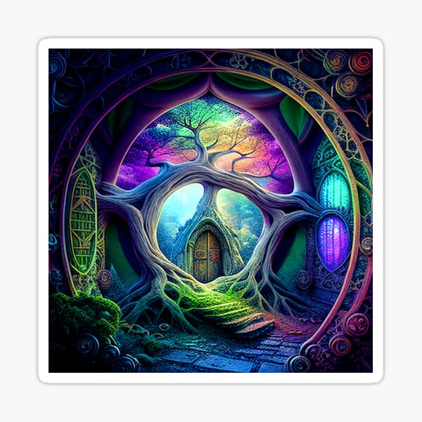 cosmic fantasy portal #10 Sticker