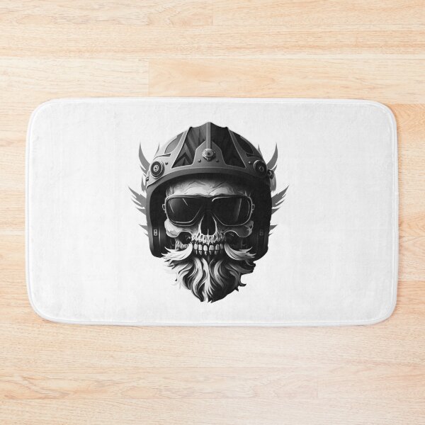 Item preview,  SKULL BEARD DARK MECHANIC PISTON CAR MOTORCYCLE BLACK designed and sold by ogirdorgraphics.