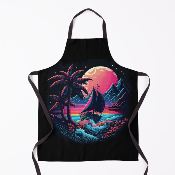 Item preview, Dark neon island ocean#2 designed and sold by FunArt4You.