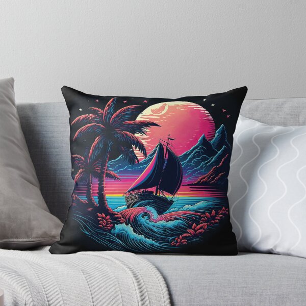 Item preview, Dark neon island ocean#2 designed and sold by FunArt4You.