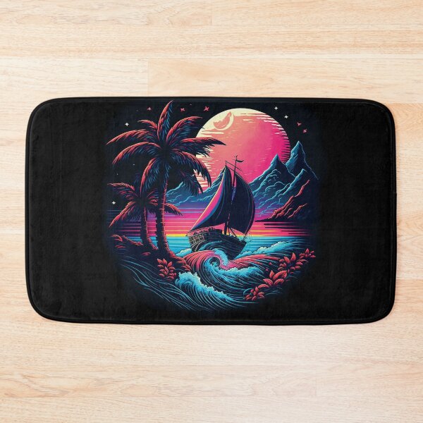 Item preview, Dark neon island ocean#2 designed and sold by FunArt4You.