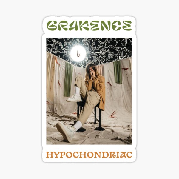 "Brakence Hypochondriac Artwork" Sticker for Sale by redgraves Redbubble