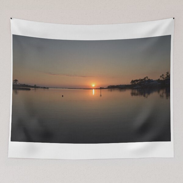 Item preview, Seaside Florida Gorgeous Orange Sunset with Beautiful Water Reflection  designed and sold by JLFXCreations.
