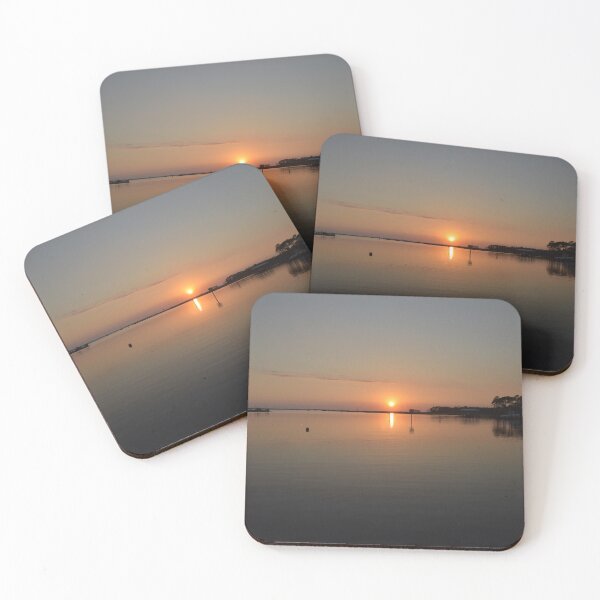 Item preview, Seaside Florida Gorgeous Orange Sunset with Beautiful Water Reflection  designed and sold by JLFXCreations.