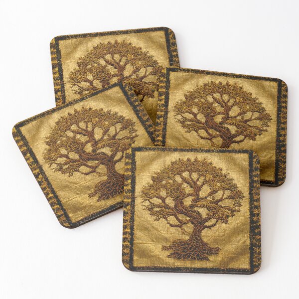 Item preview, Rustic Gold Tree of Life by kedoki designed and sold by kedoki.
