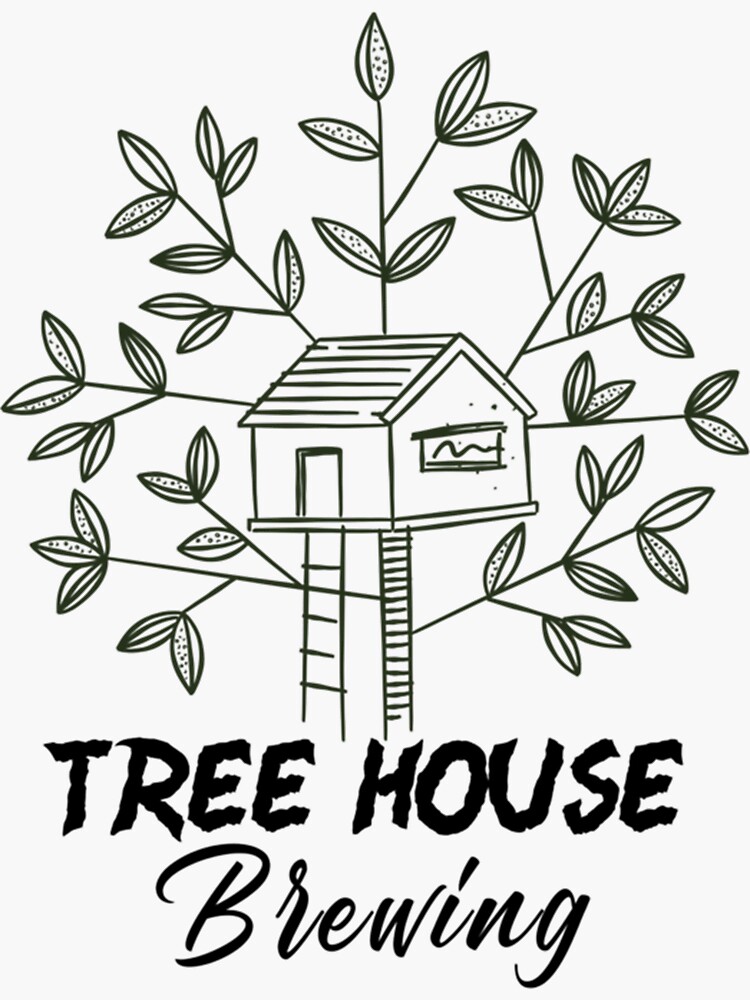 "tree house brewing craft brewing " Sticker for Sale by kalinasouth