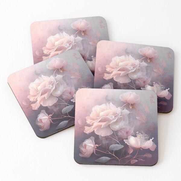 Item preview, A beautiful floral painting of pink roses designed and sold by Patrick Edwards.