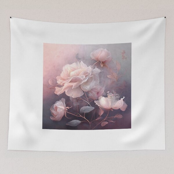 Item preview, A beautiful floral painting of pink roses designed and sold by Patrick Edwards.