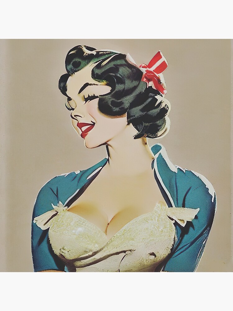 Socialite Pinup Girl Sticker For Sale By Cutestpinups Redbubble 1598