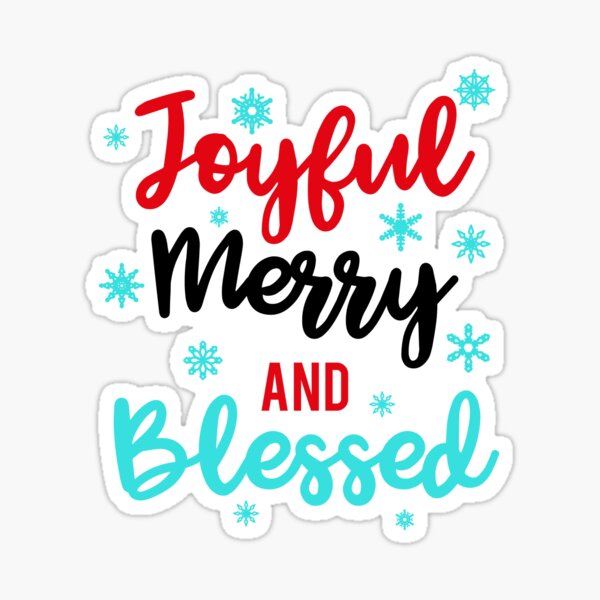 Item preview, Joyful Merry and Blessed Christmas T-Shirt designed and sold by AllStarMerch.