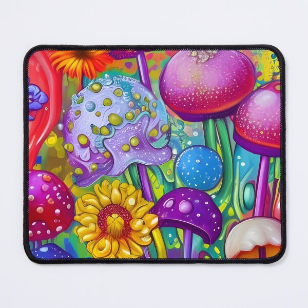 Item preview, Hippie flowers and mushrooms designed and sold by REALDesign-Shop.