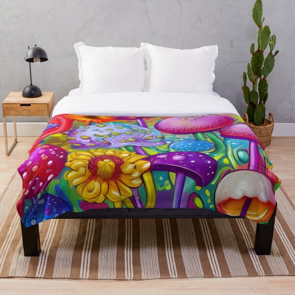 Item preview, Hippie flowers and mushrooms designed and sold by REALDesign-Shop.