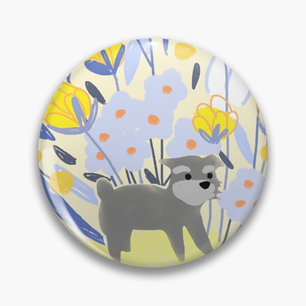 Item preview, Tiny Cairn Terrier with Flowers designed and sold by aymeigh.