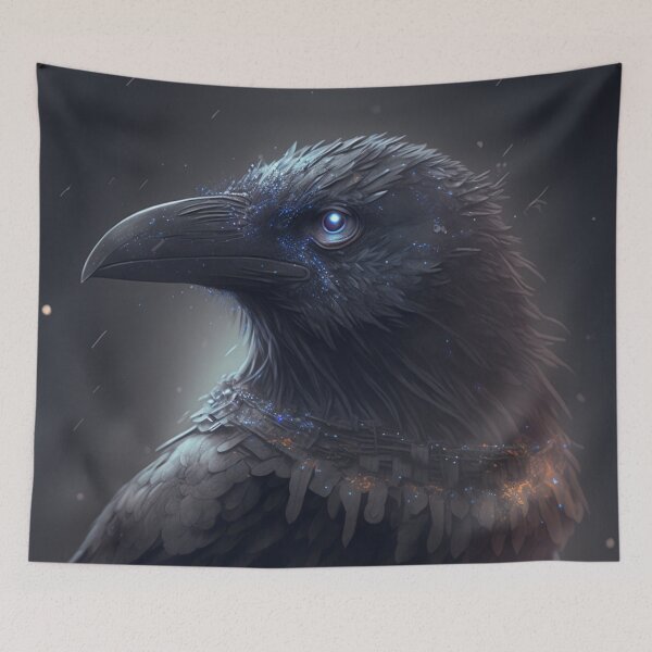 Item preview, Gothic Sparkling Raven designed and sold by CosmicBee.