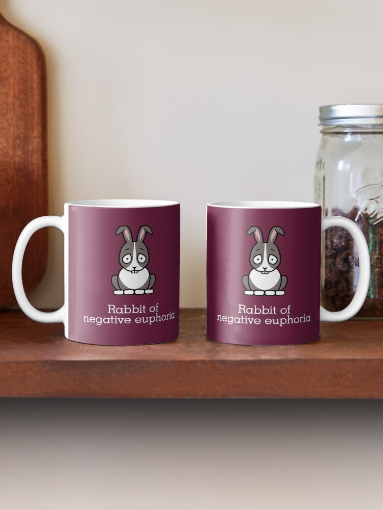Alternate view of Rabbit of Negative Euphoria Coffee Mug