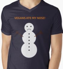 Vegans Ate My Nose Men's V-Neck T-Shirt