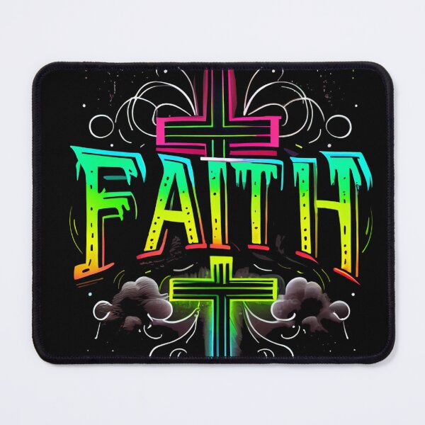 Item preview, Neon Dreams Illustration of a Font-Based Design Saying Faith designed and sold by Art4Christ.