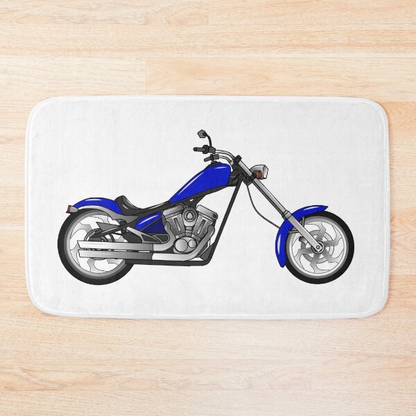 Item preview, Chopper motorcycle cartoon illustration designed and sold by Misscartoon.