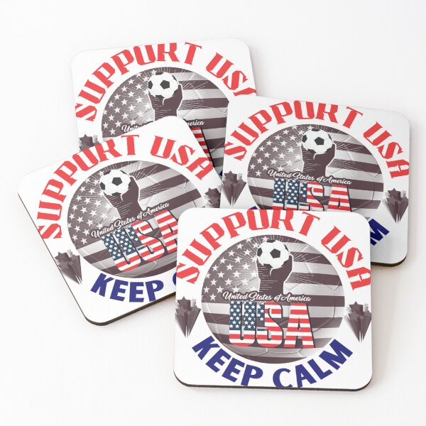 Item preview, FLAG USA KEEP CALM AND SUPPORT United States of America designed and sold by UKCoinsShopp.