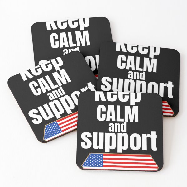 Item preview, Keep Calm And Support Usa designed and sold by UKCoinsShopp.