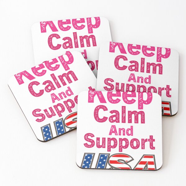 Item preview, Keep Calm And Support Usa designed and sold by UKCoinsShopp.