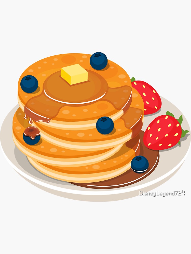 "Pancakes Breakfast" Sticker for Sale by DisneyLegend724 Redbubble