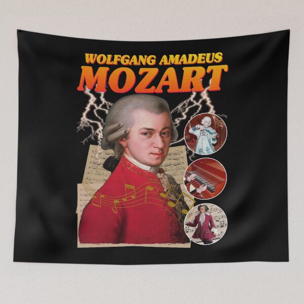 Item preview, MOZART RAP TEE Classical Composer Music Band Tee  designed and sold by blueversion.