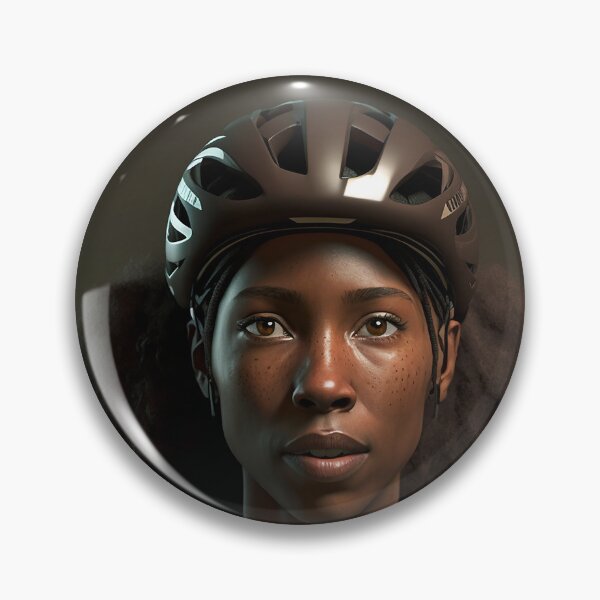 Item preview, Black Female Cyclist Portrait #2 designed and sold by Helfrich Bicycles.