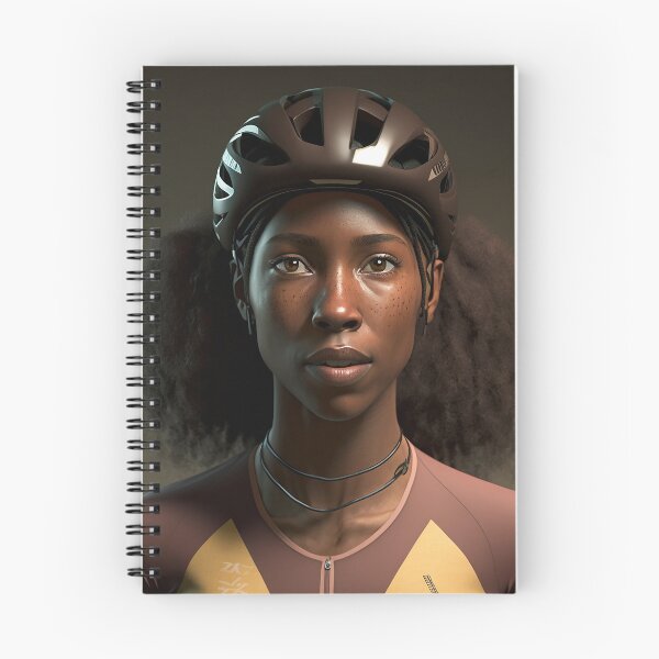 Item preview, Black Female Cyclist Portrait #2 designed and sold by Helfrich Bicycles.