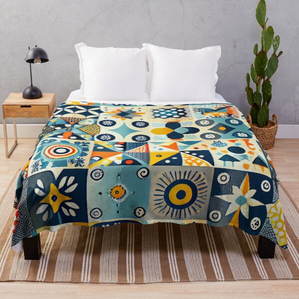 Artikelvorschau, Mosiac Cute Detailed Scandinavian Pattern Digital Painting entworfen und verkauft von CodeAndColors.