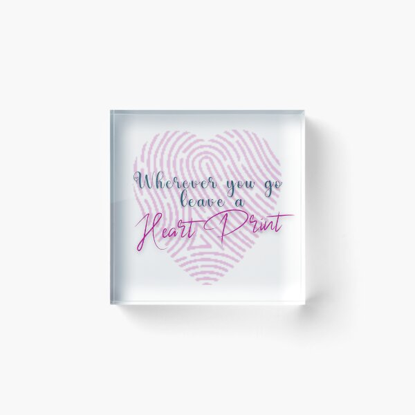 Item preview, Wherever You Go Leave a Heart Print | Just Add Soul designed and sold by FrequencyV.