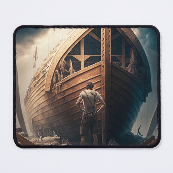 Item preview, Noah standing Infront of the Ark designed and sold by ThroughHisGrace.