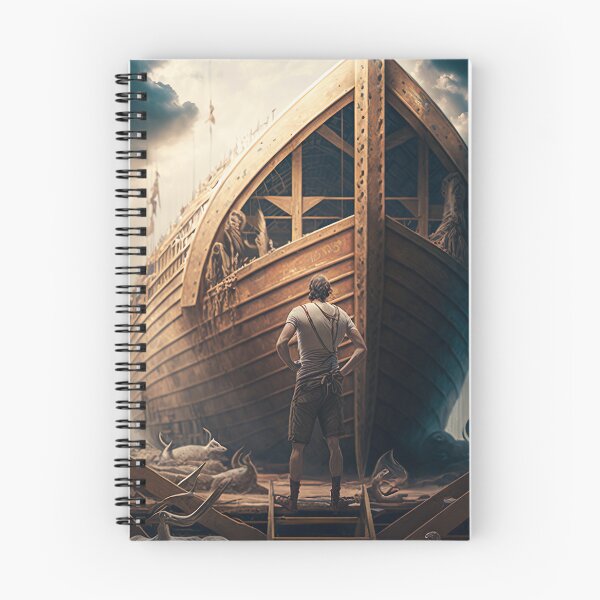 Item preview, Noah standing Infront of the Ark designed and sold by ThroughHisGrace.