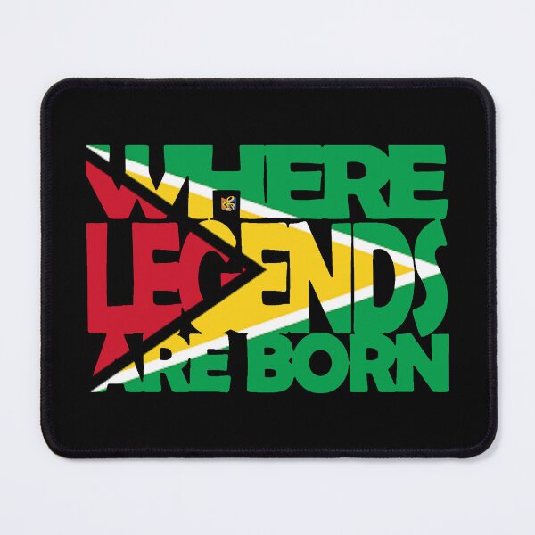 Item preview, Guyana Flag - Where Legends Are Born - Guyanese - Soca Mode designed and sold by Soca-Mode.