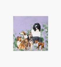 Group of dogs..pack of dogs Art Board