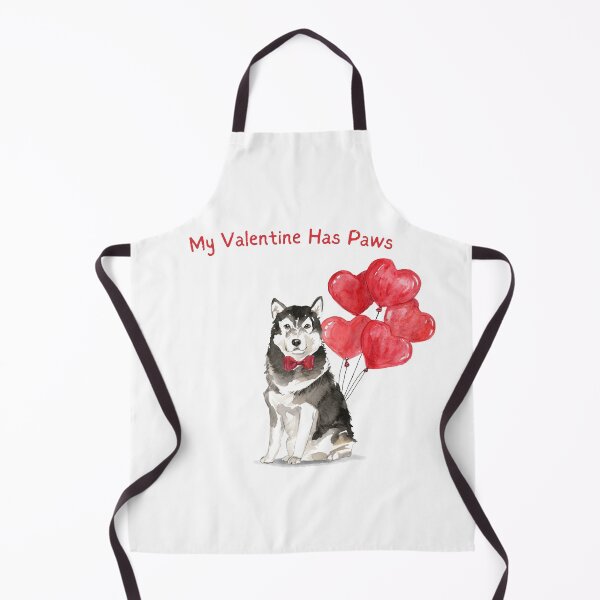 Item preview, My Valentine Has Paws - Alaskan Malamute Valentine designed and sold by beastieboutique.