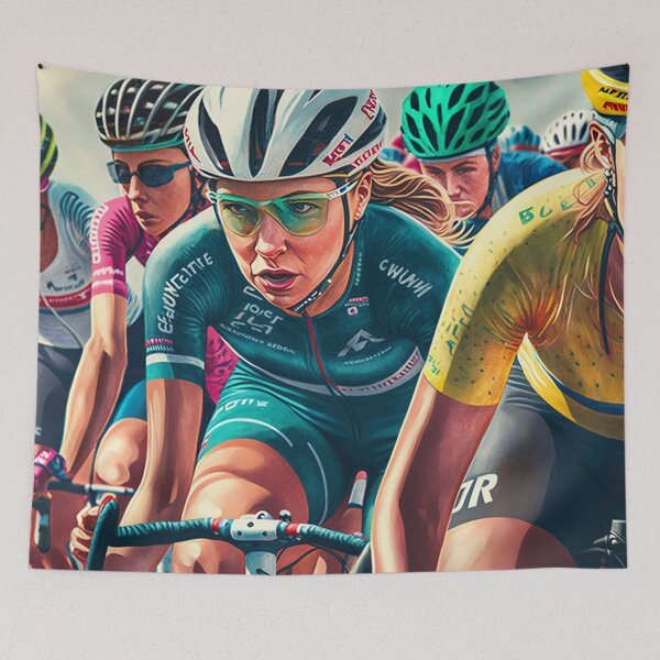 Item preview, Group of Female Cyclists #9 designed and sold by Helfrich Bicycles.