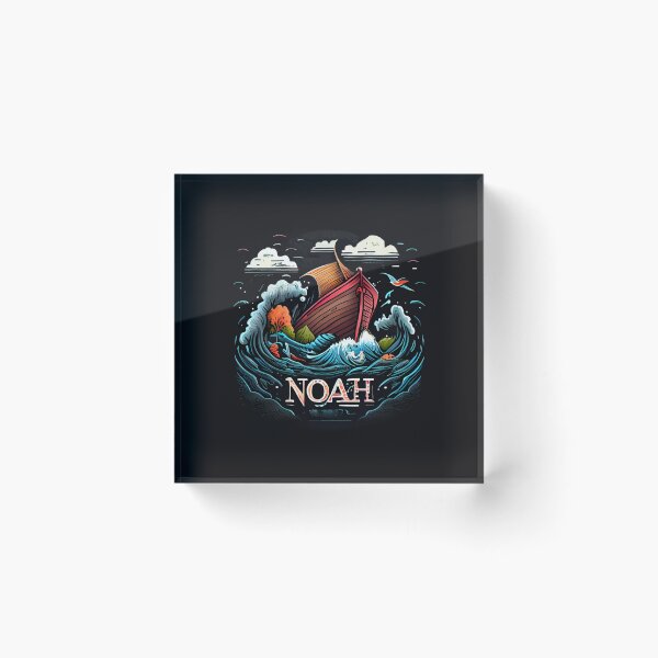 Item preview, Eye-Catching Colorful Illustration Depicting Noah's Ark and the Great Flood designed and sold by Art4Christ.