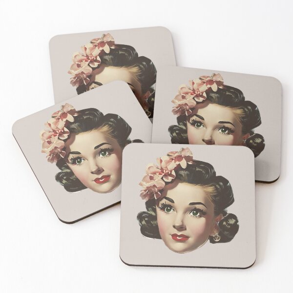 Item preview, Flower Hair Pinup Girl designed and sold by cutestpinups.